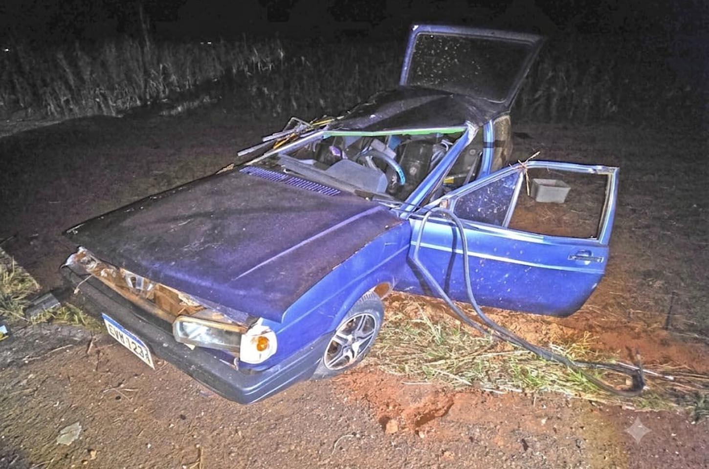 Acidente com capotamento na rodovia do Vale MT 325 entre Juara a Juína deixa uma mulher morta 