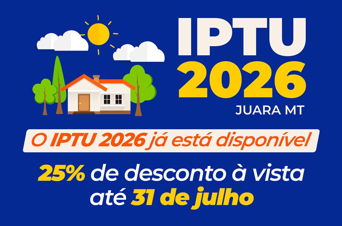 Contribuintes de Juara têm até final de julho para fazer pagamento de IPTU. Saiba mais