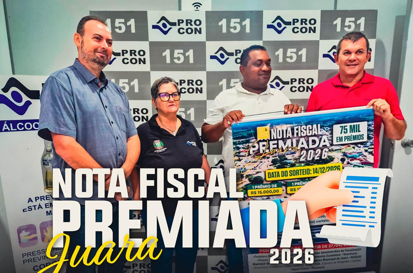 Saiba como participar da Campanha Nota Fiscal Premiada em Juara. Vejam os Pontos de entrega de cupons