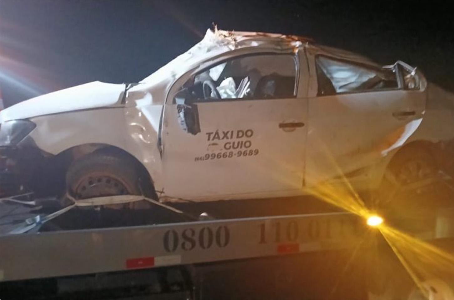 Taxista de Porto dos Gaúchos ficou gravemente ferido após bater carro em Capivara na rodovia MT-338