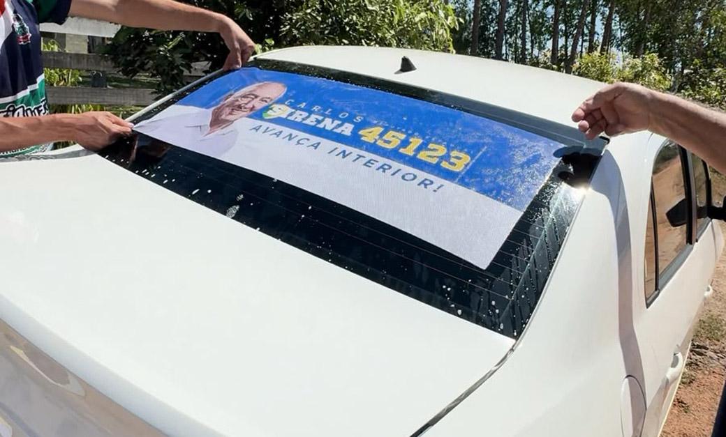 Carlos Sirena realiza em Juara adesivaço com lideranças e apoiadores neste domingo