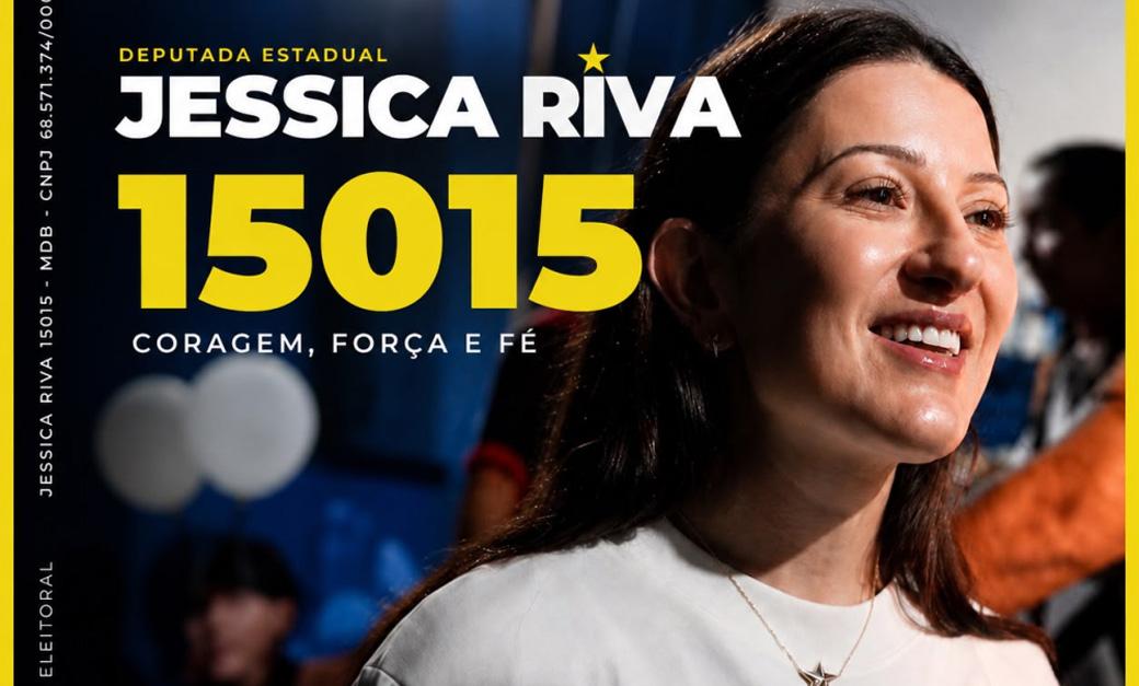 Jéssica Riva inicia campanha com mobilização nas redes sociais e número 15015