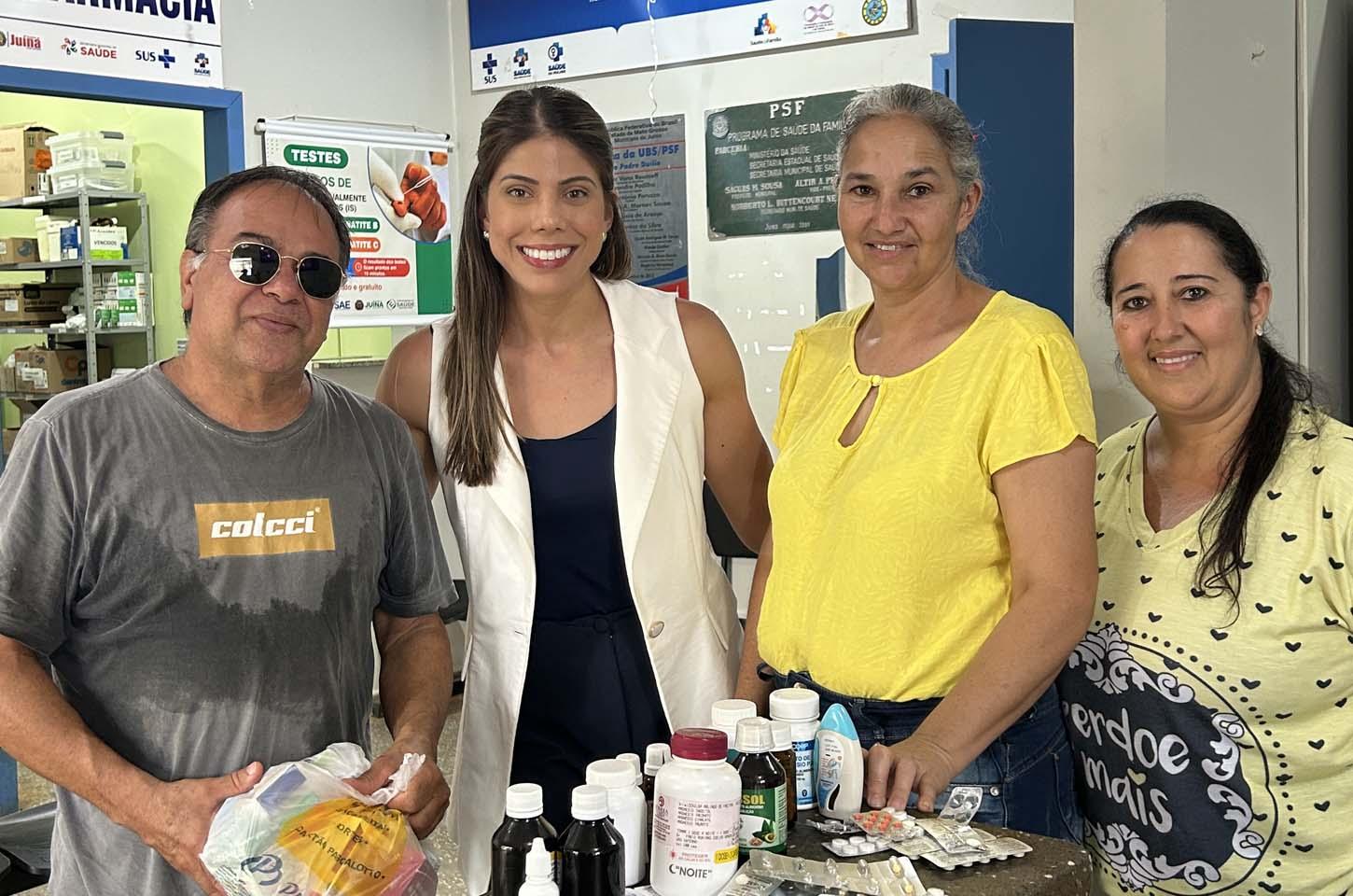 Luiza Böer participou de ação do Agosto Dourado na UBS Padre Duílio e destaca iniciativas voltadas à saúde