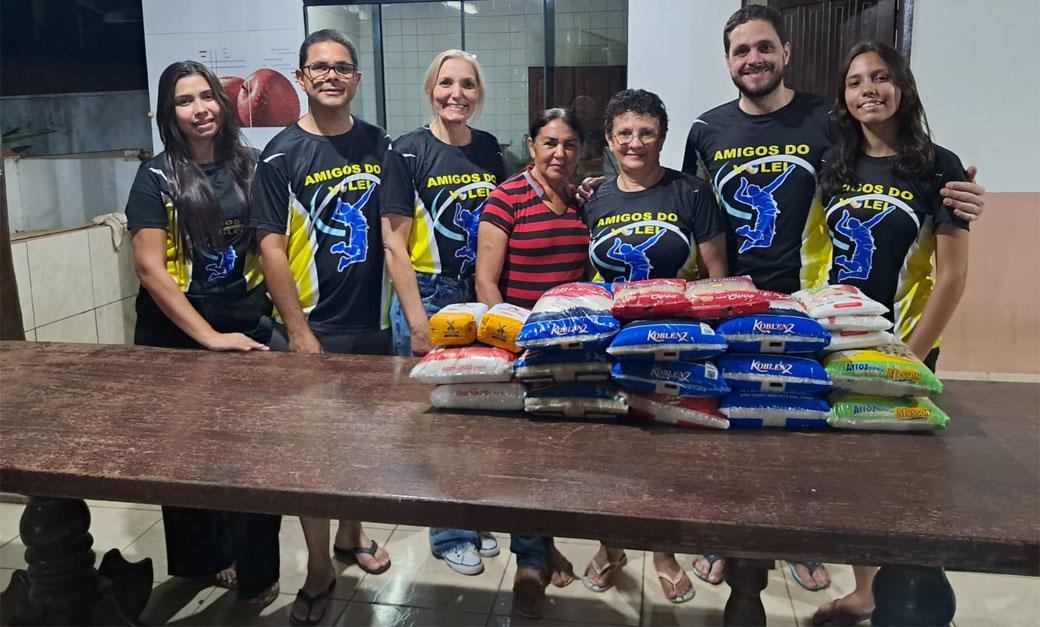 Alimentos arrecadados em competições realizada pela AVAJU foram destinados a entidade social ASA em Juara