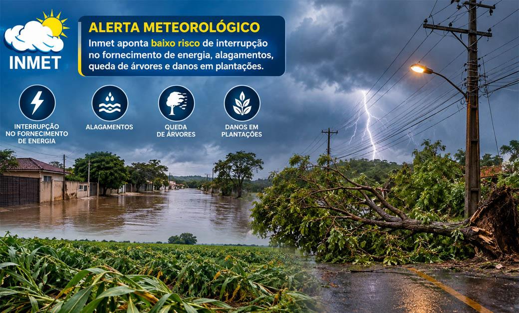 Atenção: Inmet emite alerta de tempestade para Juara e outras cidades do Vale do Arinos nesta quinta-feira