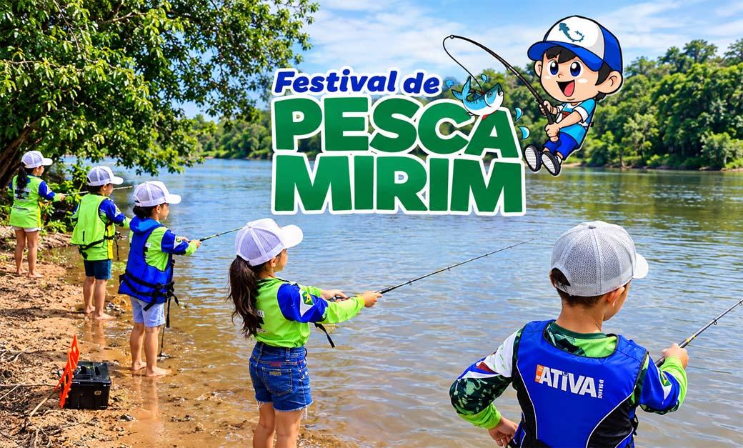 Crianças e adolescentes ganham espaço especial na programação do 10º Festival de Pesca de Juara