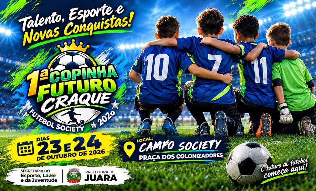 1ª Copinha Futuro Craque promete incentivar novos talentos do futebol society em Juara