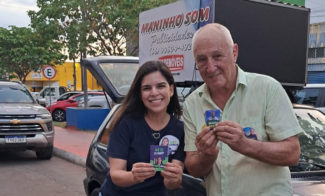 Bandeiraço reuniu candidatos no centro de Juara no encerramento da campanha eleitoral de 2026