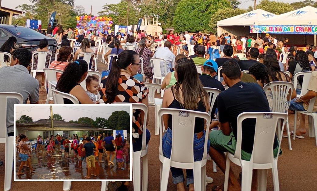 Festa do Dia das Crianças em Novo Horizonte do Norte reuniu famílias e promoveu momentos de alegria e confraternização