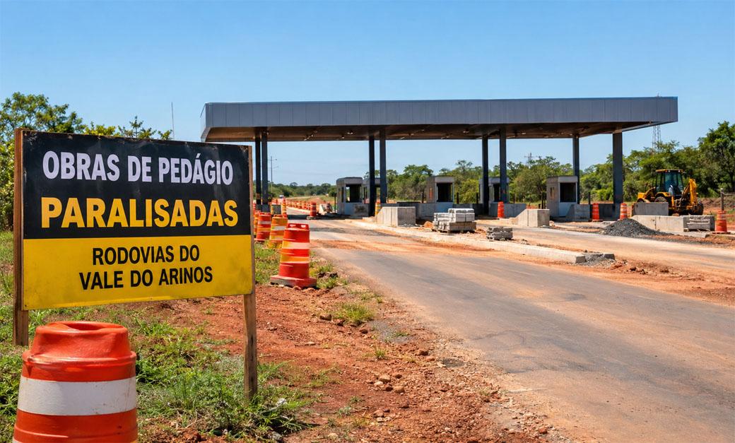 Obras de padágios nas rodovias do Vale do Arinos estão paralisadas após decisão do Superior Tribunal de Justiça