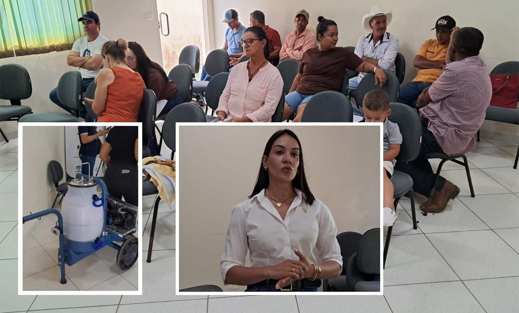 Secretaria do Agronegócio entregou ordenhadeiras e acompanhará produtores de leite em Juara