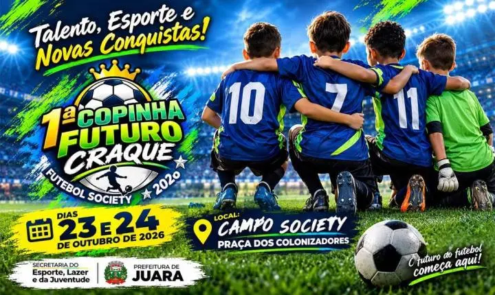 1ª Copinha Futuro Craque promete incentivar novos talentos do futebol society em Juara