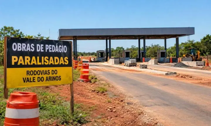 Obras de padágios nas rodovias do Vale do Arinos estão paralisadas após decisão do Superior Tribunal de Justiça