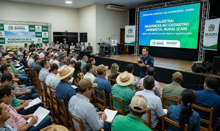 Produtores Rurais de Juara e Vale do Arinos receberão pelestras sobre mudanças no CAR e outras orientações 